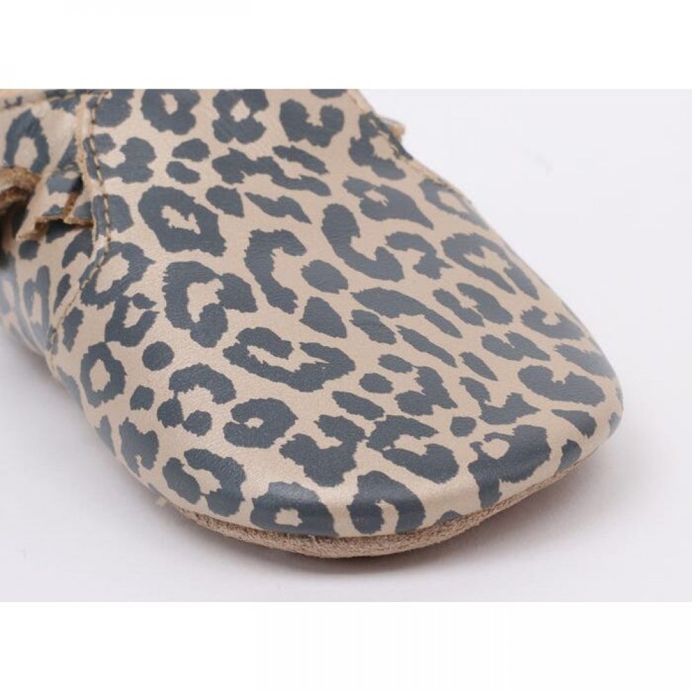 Bobux Soft Sole παπούτσια αγκαλιάς Leopard Print Gold