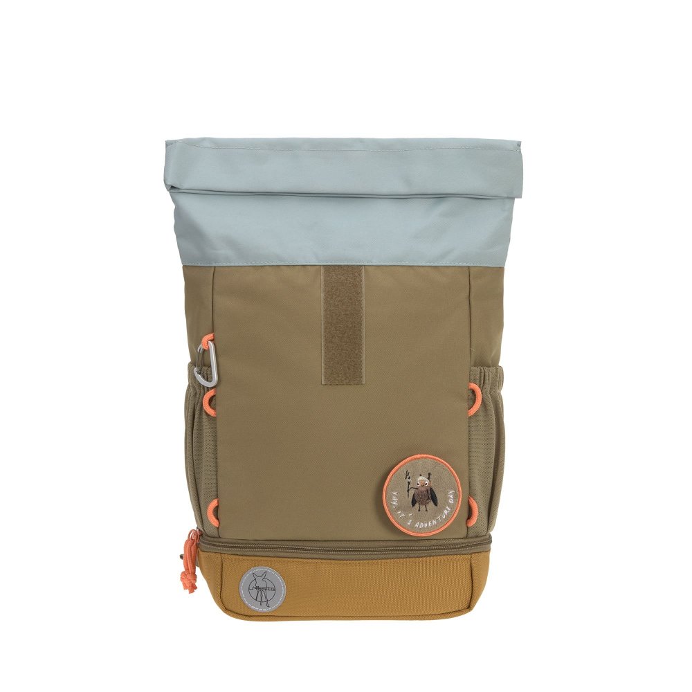 Lassig Παιδική τσάντα πλάτης, Rolltop-Nature, olive