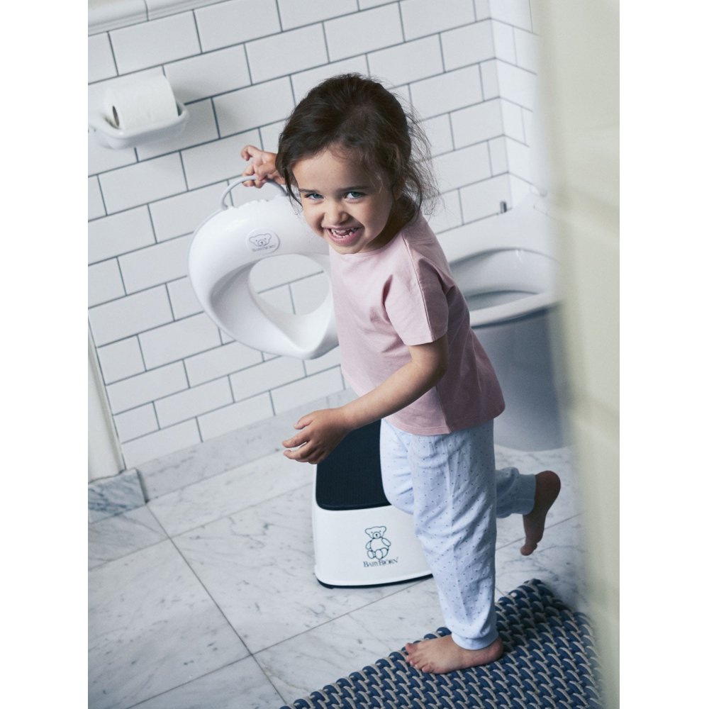 BabyBjörn εκπαιδευτικό κάθισμα τουαλέτας λευκό με γκρι περίγραμμα