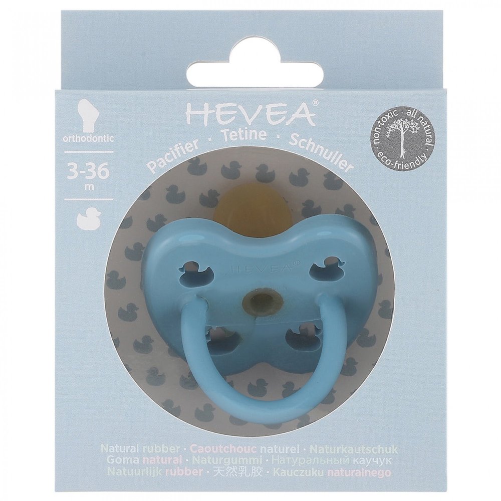 Hevea πιπίλα Twilight blue 0-3 μηνών - ορθοδοντική από φυσικό καουτσούκ