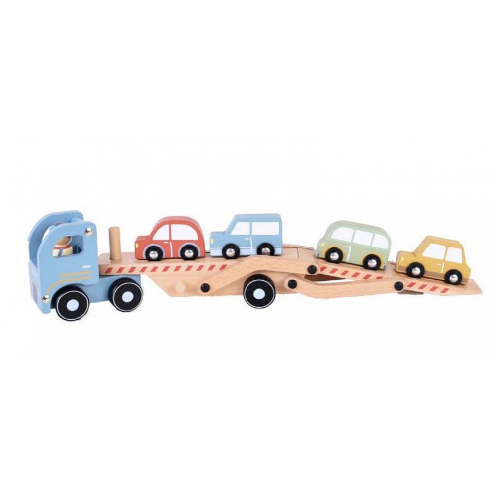 Little Dutch Ξύλινο Φορτηγό με Αυτοκίνητα