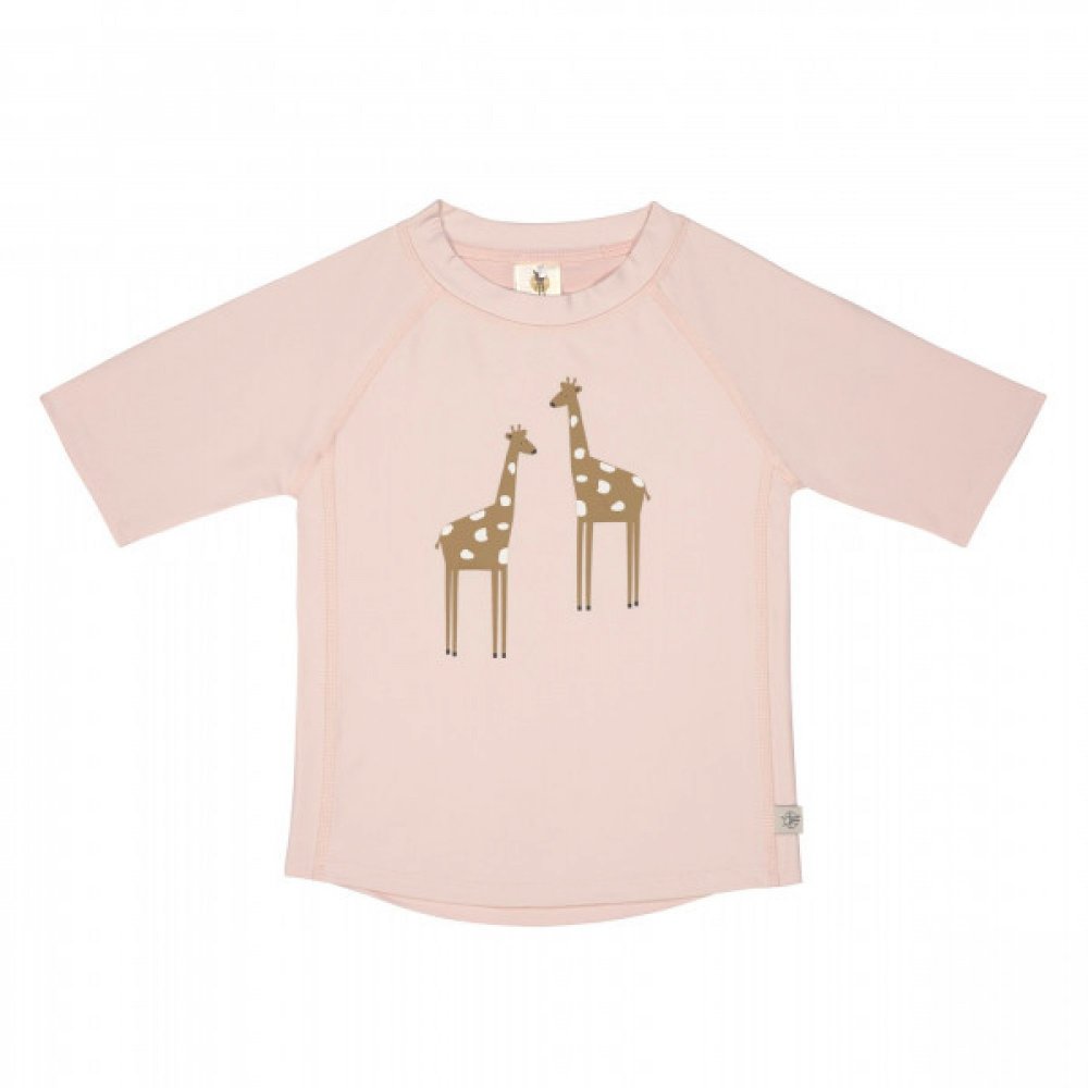 Lassig κοντομάνικη μπλούζα-μαγιό Giraffe (Απαλό ροζ)