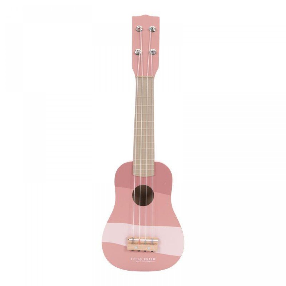 Little Dutch Ξύλινη κιθάρα (ροζ)