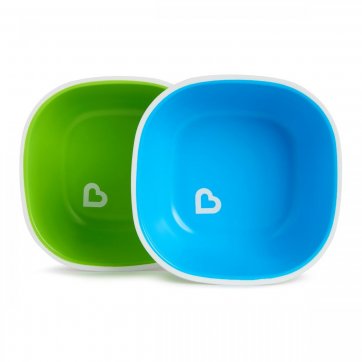 Munchkin Munchkin σετ 2 μπολ SPLASH™ BOWLS (πράσινο - μπλε)