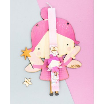 LifeLikes Λαμπάδα Pink Fairy & Κουτί συσκευασίας