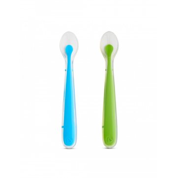 Munchkin Munchkin Gentle™ Weaning Silicine Spoons (blue-green)