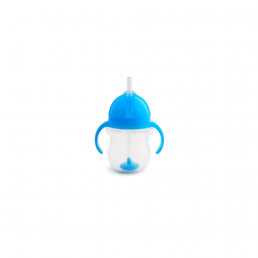 Munchkin Ποτηράκι με καλαμάκι Munchkin Click Lock Tip & Sip Straw Cup blue